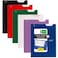 Five Star 4 Pocket Folders, 6 Pack, Paper Folders, Fits 3-Ring Binders, Holds 8-1/2" x 11" Paper, Writable Label, Black, Fire Red, Forest Green, Pacific Blue, White, Amethyst Purple (38058)