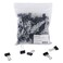 Universal 10200VP Small Binder Clips, Zip-Seal Bag, 3/8-Inch Capacity, 3/4-Inch Wide, Black, 144/Bag