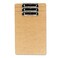 Universal 05563 Hardboard Clipboard, 1/2-Inch Capacity, Holds 8 1/2w x 14h, Brown, 3/Pack