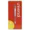 Universal Economy Retractable Ballpoint Pen, Red Ink, Clear Barrel, 1.0 mm Medium