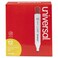 Dry Erase Marker, Chisel Tip, Red, Dozen