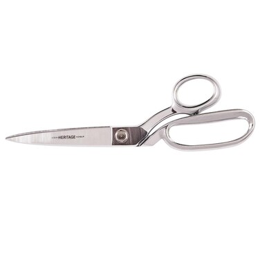 Klein Tools G210LR Scissors, Made in USA, Bent Trimmer with Extra Large Bottom Handle for Added Comfort and Leverage, 11-Inch