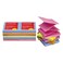 Universal 35611 Fan-Folded Pop-Up Notes, 3 x 3, Assorted Bright Colors, 100-Sheet, 12/Pack