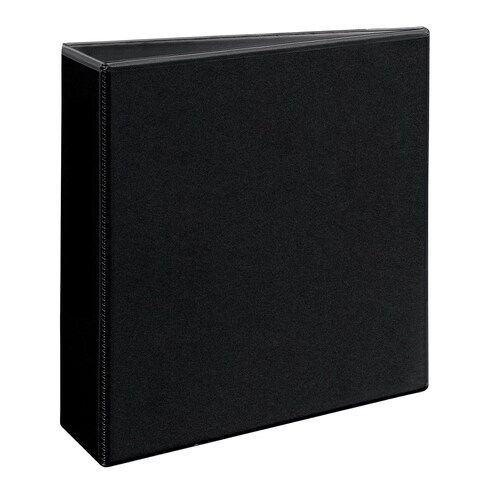 Avery 3&quot; Durable View 3 Ring Binder, Slant Ring, Holds 8.5&quot; x 11&quot; Paper, 1 Black Binder (17041)