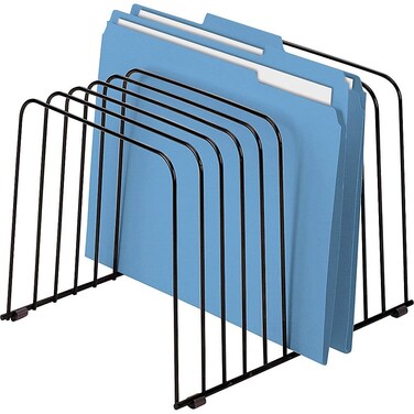 Fellowes 72112 Desktop Organizer, 11 Sections, Wire, 9" x 11-3/8" x 8", Black
