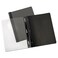 Universal UNV56116EE 1/2 in. Capacity Tang Clip Paper Report Cover - Letter Size, Clear/Black (25/Box)