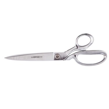 Klein Tools GP212LR Scissors, Made in USA, Bent Trimmer with Large Ring for Added Comfort and Leverage, 12-Inch