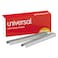 Universal UNV79000VP 0.25 in. x 0.5 in. Standard Chisel Point Staples - Steel (25000/Pack)