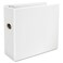 Universal UNV30756 Deluxe Easy-to-Open 5 in. Capacity 11 in. x 8.5 in. (3) D-Ring View Binder - White