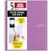 Five Star Spiral Notebook + Study App, 5 Subject, Wide Ruled Paper, Fights Ink Bleed, Water Resistant Cover, 8" x 10-1/2", 200 Sheets, Amethyst Purple (38739)
