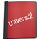 Universal UNV57120 0.5 in. Capacity 8.5 in. x 11 in. Prong Fastener Clear Front Report Cover - Clear/Black (25/Box)