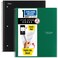 Five Star Spiral Notebook + Study App, 2 Pack, 1-Subject, College Ruled Paper, Fights Ink Bleed, Water Resistant Cover, 8-1/2" x 11", 100 Sheets, Black, Green (820187)