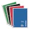 Universal 66614 1 Subject Wirebound Notebook, 10.5 x 8, College Rule, 70 Sheets, Assorted, 4/PK