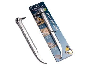 Jokari Industrial Strength 14 Inch Air Gun Staple Extractor. Heavy Duty Tool for Carpenters, Upholsterers or Carpet Fitters to Easily Pull Hard to Remove Staples or Hammer Them Flush to Surface