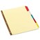 Universal UNV20860 Deluxe Extended Insertable Tab Indexes with 5 Assorted Tabs - Buff (24/Box)