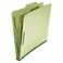 Universal UNV10251 4-Section Pressboard Classification Folder - Letter, Green (10/Box)