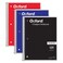 Oxford Spiral Notebook 3 Pack, 3 Subject Journal, 3-Hole Punch, College Ruled Paper, 2 Dividers, 8 x 10-1/2 Inches, Black, Red, Blue, 120 Sheets (65202)