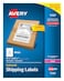 Avery Half Sheet Printable Shipping Labels, 5.5" x 8.5", White, 200 Blank Mailing Labels (5126)