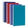 Oxford Poly Spiral Notebooks, Small 5.7" x 8.5" Book, Thick Poly Cover, White Paper, College Rule, 80 Sheets/160 Pages, Jewel Tones, 4 Pack (69720)