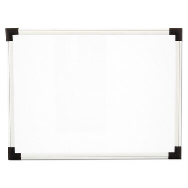 Universal UNV43722 24 in. x 18 in. Modern Melamine Dry Erase Board - White Surface, Aluminum Frame