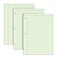 TOPS Engineering Notebooks, Graph Notebooks, 3 Pk Quad Ruled Pad, 8-1/2" x 11", Glue, 5 x 5 Graph Rule on Back, Green Tint Paper, 3-Hole Punched, 100 Sheets per Pad (35507A)