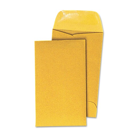 Universal Office Products 35303 Kraft Coin Envelope, 7, Light Brown, 500/box