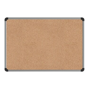 Universal UNV43712 24 in. x 18 in. Cork Board with Aluminum Frame - Tan Surface