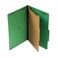 Universal 10212 Pressboard Folder, Legal, Four-Section, Emerald Green, 10/Box