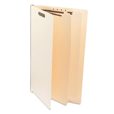 Universal Manila End Tab Folders with Full Cut, Legal, Six-Section, 10/Box