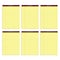 TOPS 8.5 x 11 Legal Pads, 6 Pack, Premium Docket Gold Brand, Narrow Ruled, Thick Yellow Paper, Sturdy Back, 50 Sheets, Made in USA (63941)