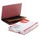 Universal 10316 Pressboard End Tab Classification Folders, Legal, Six-Section, Red, 10/Box