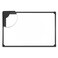 Universal 43732 Magnetic Dry Erase Board, Melamine, 24 x 18, White, Aluminum/Plastic Frame