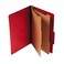 Universal 10313 Pressboard Classification Folders, Legal, Six-Section, Ruby Red, 10/Box