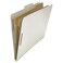 Universal 10282 Pressboard Classification Folder, Legal, Six-Section, Gray, 10/Box