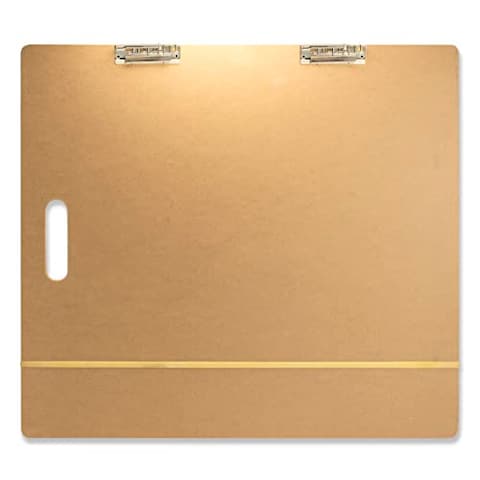 Officemate 23&quot; x 26&quot; Artist Sketch Board with Handle for Drafting Art - Portable Wooden Clipboard for Class, Studio or Field Use (83099)