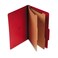 Universal UNV10313 Six-Section Pressboard Classification Folders - Legal Ruby Red (10/Box)