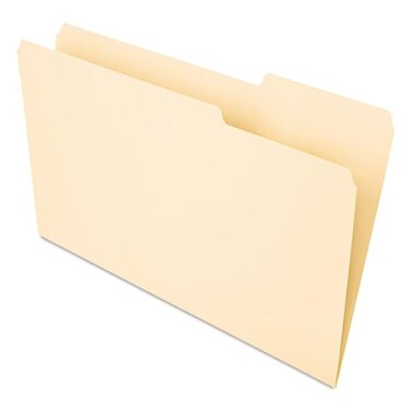 Universal Interior File Folders, 1/3-Cut Tabs: Assorted, Legal Size, 9.5-pt Manila, 100/Box