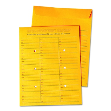 Universal 63570 Interoffice Press &amp; Seal Envelope, 10 x 13, Brown (Box of 100)