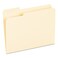 Universal UNV12213 1/3-Cut Assorted Tab Interior File Folders - Letter Size, Manila (100/Box)