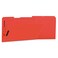 Universal UNV13527 Deluxe Reinforced 1/3-Cut Top Tab Legal Size Folders with Fasteners - Red (50/Box)