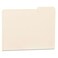Universal UNV12123EE 1/3-Cut Right Top Tab File Folders - Letter Size, Manila (100/Box)