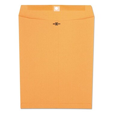 Universal 44907 Kraft Clasp Envelope, Center Seam, 32lb, 10 x 13, Brown Kraft, 100/Box