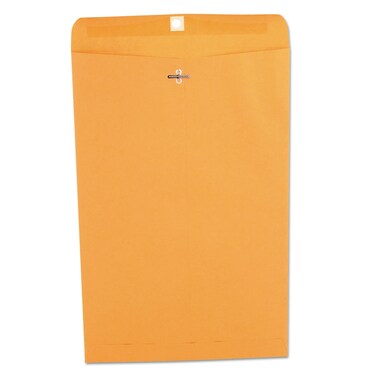 Universal UNV35268 #98 Square Flap Gummed/Clasp Envelope - Brown Kraft (100/Box)