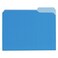 Universal 12301 Recycled Interior File Folders, 1/3 Cut Top Tab, Letter, Blue, 100/Box
