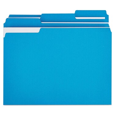 Universal Colored Top Tab File Folders
