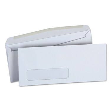 Universal Window Business Envelope, Side, 10, White, 500/Box