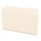 Universal 15123 File Folders, 1/3 Cut, One-Ply Top Tab, Third Position, Legal, Manila, 100/Box