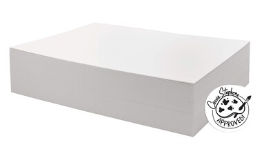 UCreate Watercolor Paper, White, Bulk, 90lb., 9" x 12", 250 Sheets