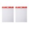 Universal UNV-35603 25 in. x 30 in. Unruled Self-Stick Easel Pad - White (2/Carton)