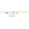 Universal 43448 Cork Bulletin Bar, Brown, 48 x 1